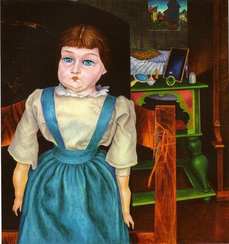 Puppet and Interior Rudolf Wacker 1927 New Objectivity Austrian Art Print