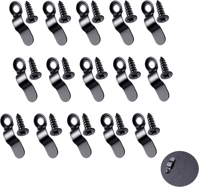 Picture Frame Turn Button Fastener Metal Bow Shape Backing Clip with Screws 100p
