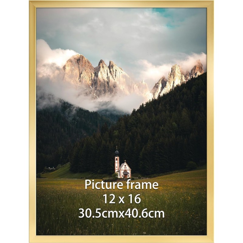 12×16 Gold Frame – Perfect for Artwork, Photos & Gifts on Special Occasions