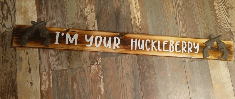 wood sign sayings with hanger on back..new..Just made in Sawmill…