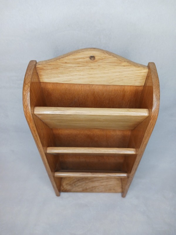 Wood Wall Mounted Mail Organizer / Magazine Rack – 3 Tier Storage Holder gallery