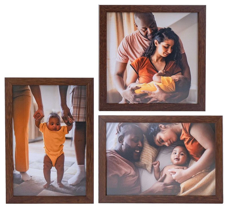 18x40 Frame Brown Solid Wood Picture Frame Width 0.75 Inches | Interior Frame De gallery