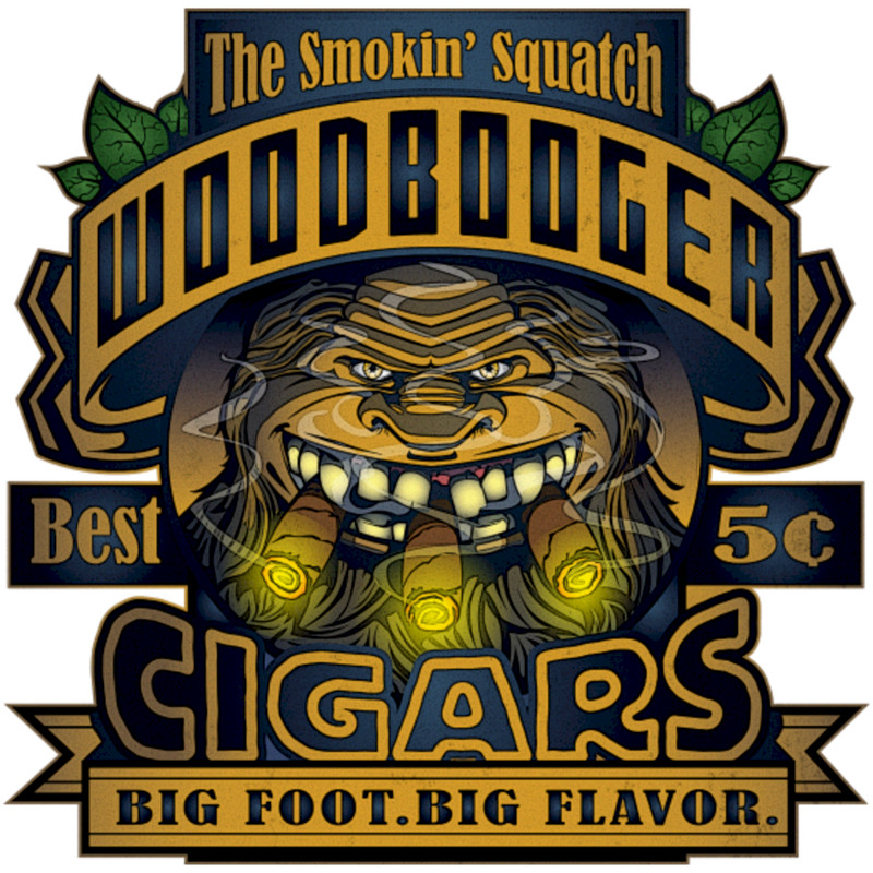 WOOD BOOGER CIGARS Sublimation Print Ready to Press Heat Transfer PICK YOUR SIZE