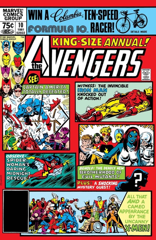THE AVENGERS ANNUAL #10 COMIC BOOK COVER 11″x17″ POSTER PRINT