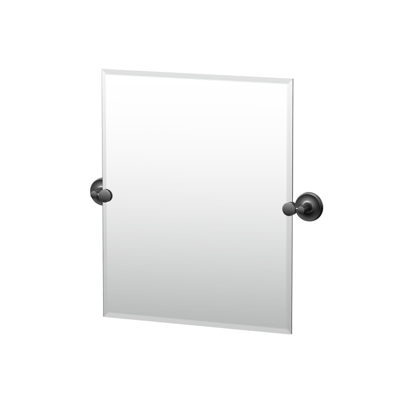 Gatco 5079SM Designer II 19-1/2" W x 24" H Rectangular Frameless - Black