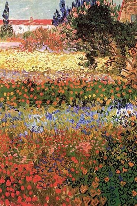 Flowering Garden with Path by Vincent van Gogh – Art Print