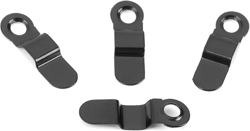Picture Frame Turn Button Fastener Metal Bow Shape Backing Clip with Screws 100p gallery