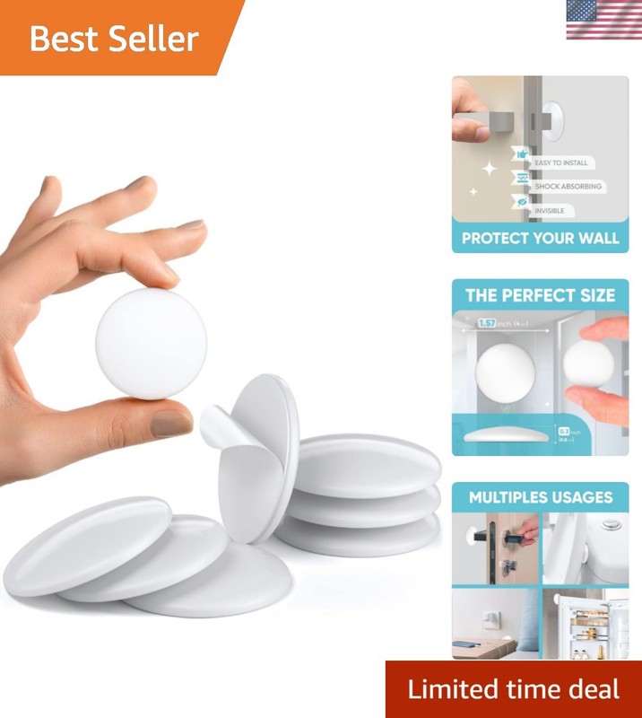 Versatile 7-Piece Door Slam Stoppers – Strong Adhesive & Shock Absorbent Design