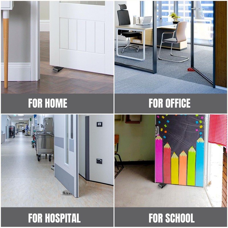 Door Stoppers for Bottom of Door Premium Floor Rubber Door Stop Wedge Made in US gallery