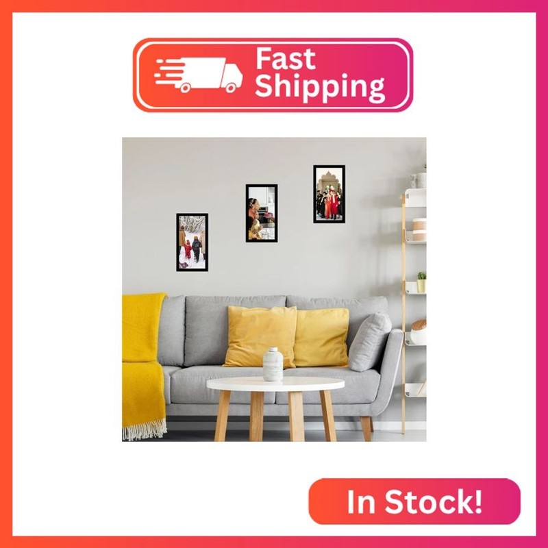 JCJMY 5x9 Picture Frame Black for Wall Hanging or Tabletop, Wall Mounting Horizo gallery