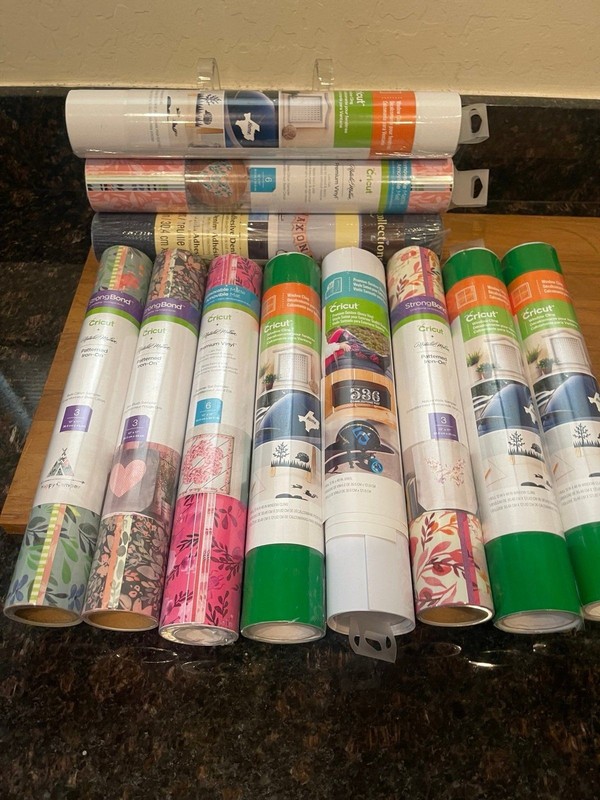 10 New Cricut Vinyl Rolls (Bundle)