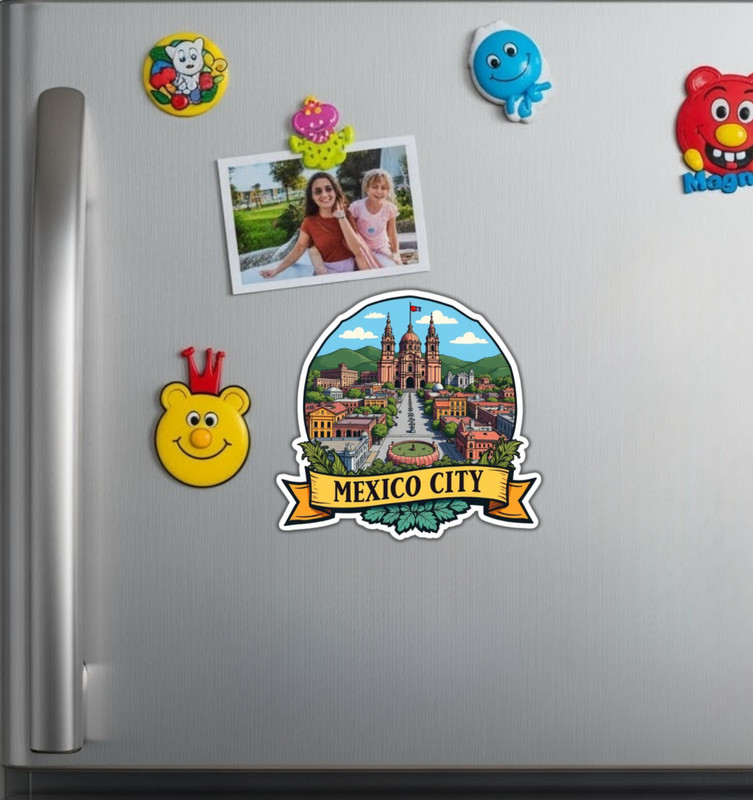 Mexico City Mexico Fridge Magnet or Laptop Sticker gallery