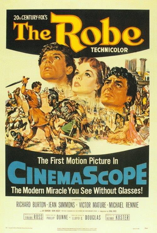 70923 The Robe Movie Richard Burton, Jean Simmons Wall 16x12 POSTER Print