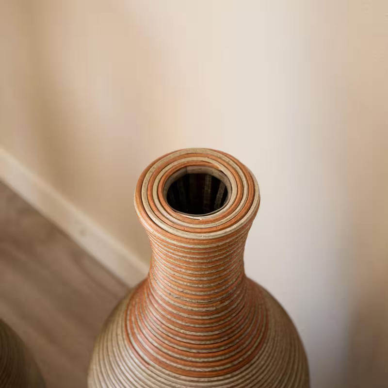 22 In. 25 In. 29 In. Brown Plastic Cylinder Decorative Floor Vase Desktop Vase H gallery