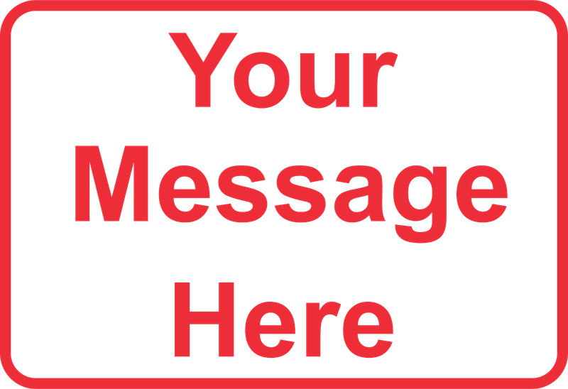 New Personalized Aluminum Metal Sign Customized With Custom Text 12″ x 18″ Size