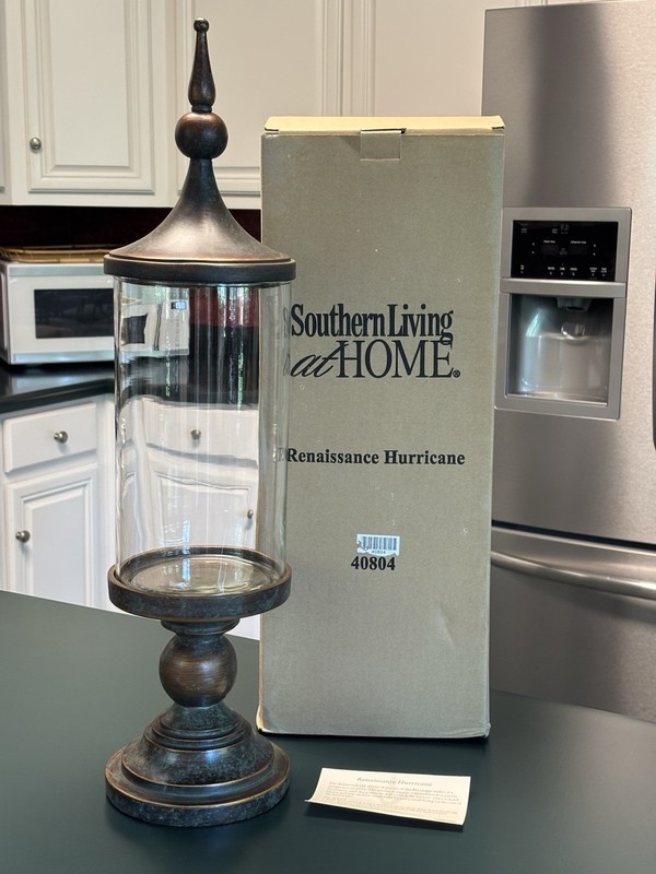 Southern Living At Home Renaissance Hurricane Candle Holder Accent Piece #40804