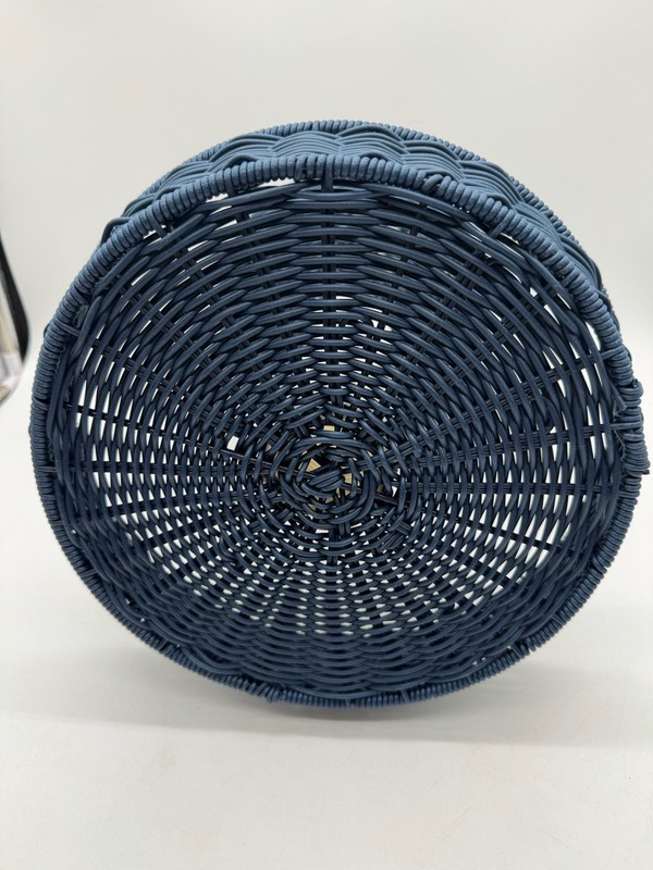 New Ciroa Hello Summer 2 Tier Plastic Wicker Serving Stand Basket Beach Coastal gallery