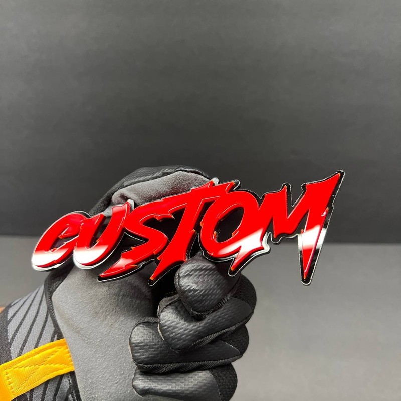 Custom 3D Laser Cut Acrylic Emblem Car Badge Multicolor Personalized Name-Logo!