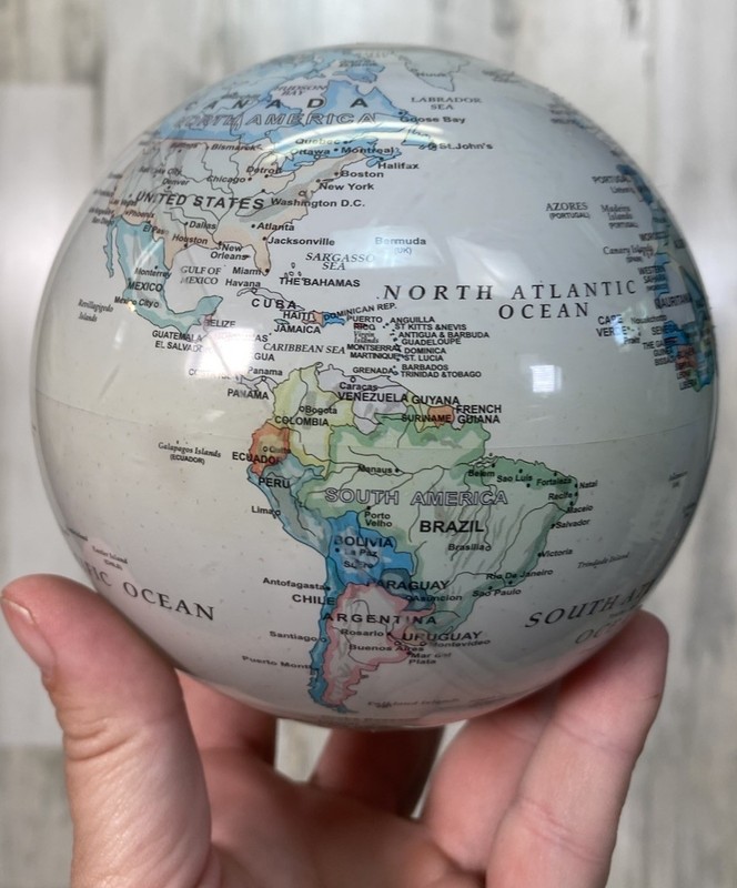 4.5″ MOVA Globe – Self-Rotating World Globe Decor No Stand