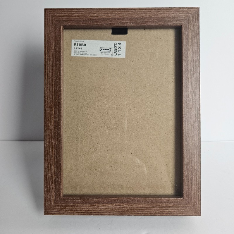 5×7 Frame Brown Wood IKEA RIBBA 6×8 Wall Tabletop Picture Frame Glass