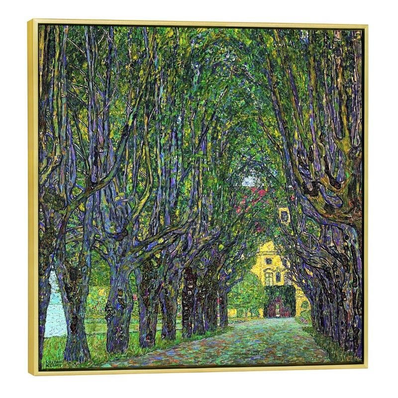 Canvas Print Klimt Painting Repro Home Decor Wall Art Abstract Avenue Green