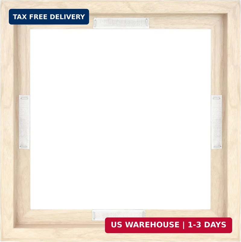 MCS Canvas Float Frames 12×12 Frame, Natural Woodgrain Square for Finished Canva