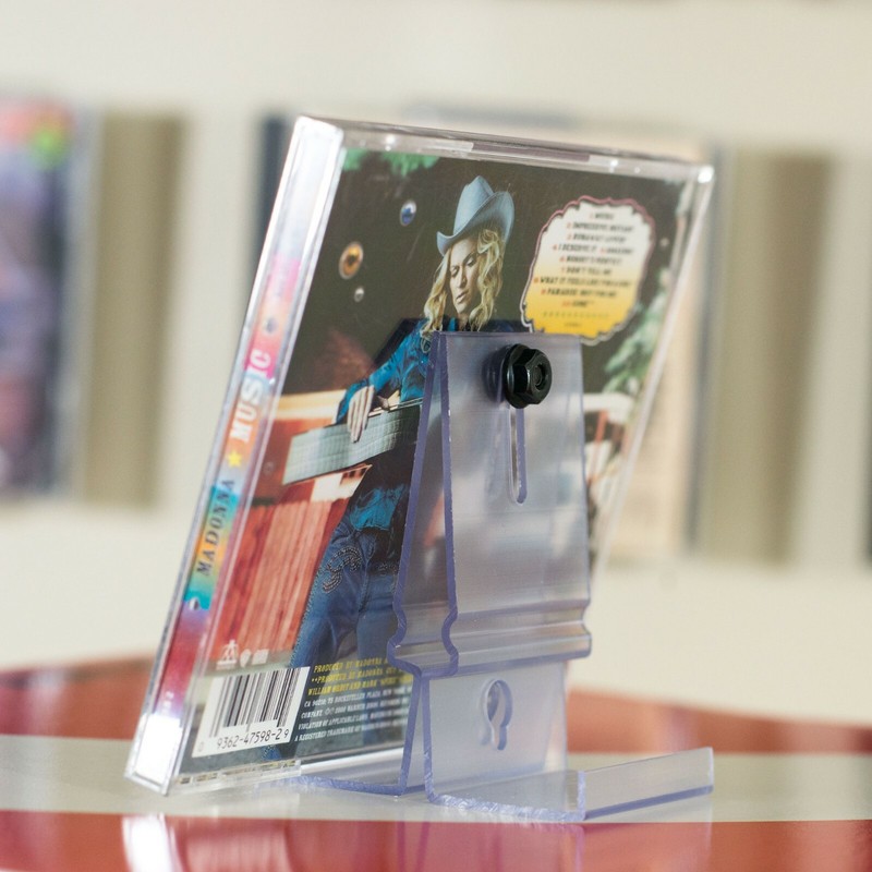 CDMount™ CD, License Plate 8 Track Wall Frame Display & Shelf Stand - Adjustable gallery