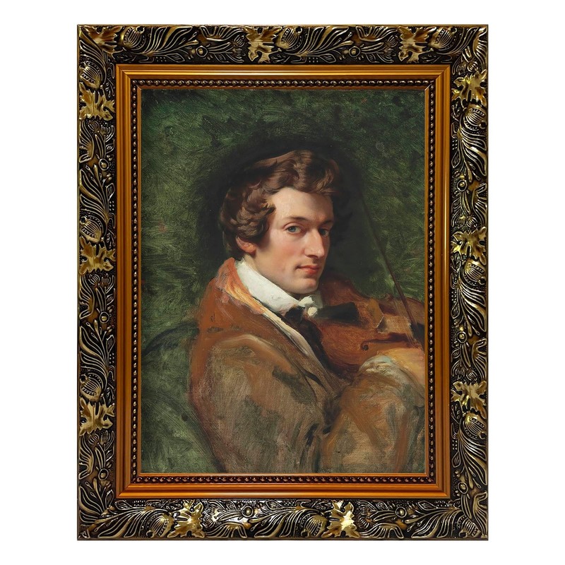 Open Back Canvas Frame for 12×16 Oil Paintings 2.36” Wide Baroque Ornate Gold