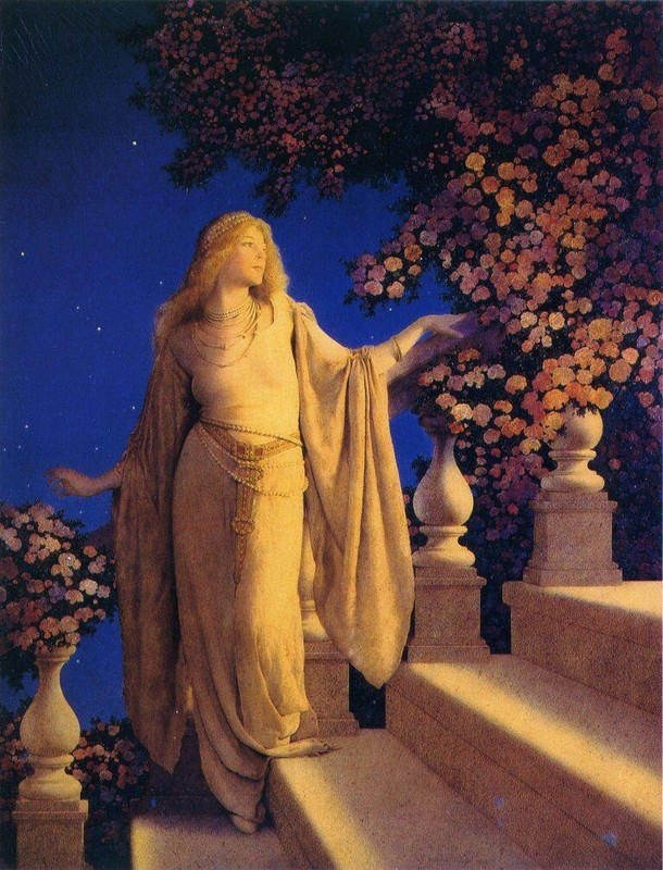 Cinderella : Maxfield Parrish : 1909 : Archival Quality Art Print
