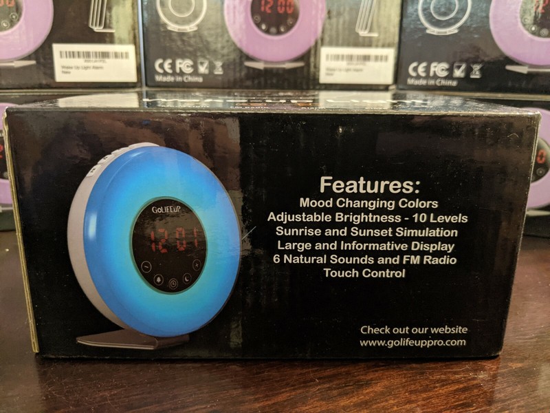 GoLifeup Mood Light , FM Radio, Alarm Clock , 6 Natural Sounds - NEW IN BOX gallery