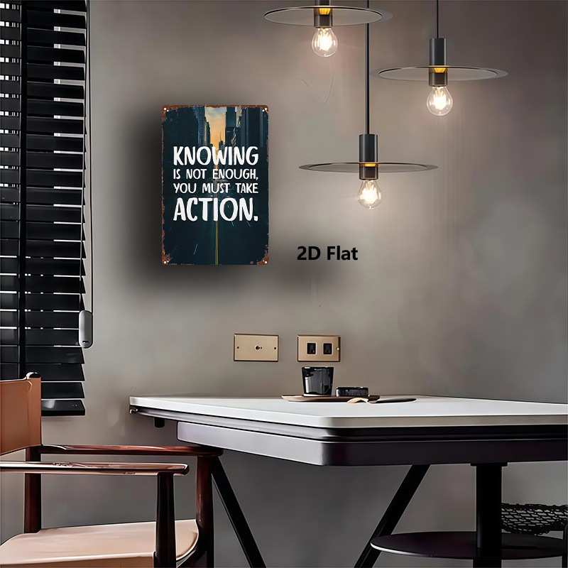 Metal Sign 8x12 Inches 2D Flat Urban Motivational Tin Art gallery