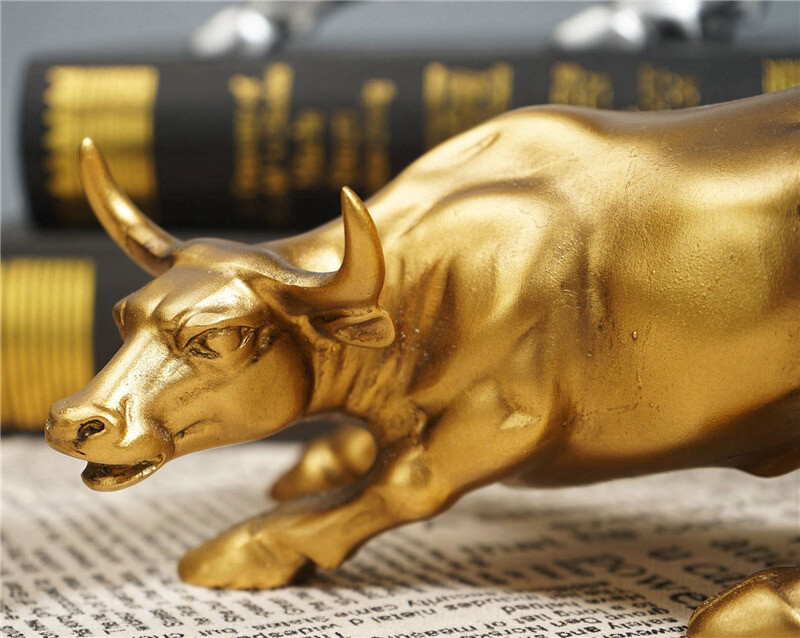 Wall Street Bull Figure Statue The Miami Bitcoin Bull Figurine Carve Doll Cow gallery