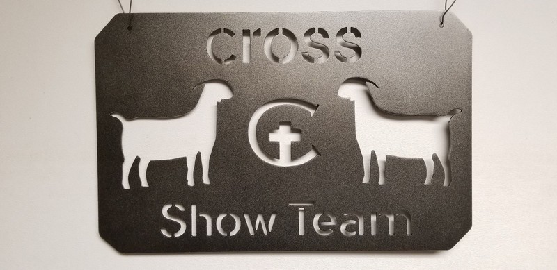 4-H or FFA plasma cut metal Show signs,goat,sheep,cow,lamb,horse