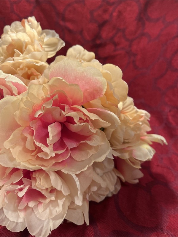Silk Peony Artificial Fake Flowers Bunch Bouquet Home Wedding Party Decor - 9455 gallery