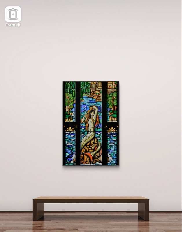Wizard Mermaid Canvas wall art Piece home decor Portrait gallery Music Art gallery