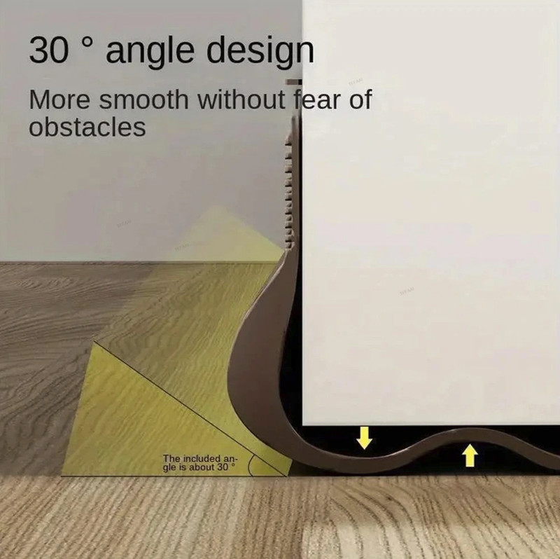 1pc Flexible Door Bottom Seal Strip Draft Stopper Weatherproof Door Sweep - NEW gallery
