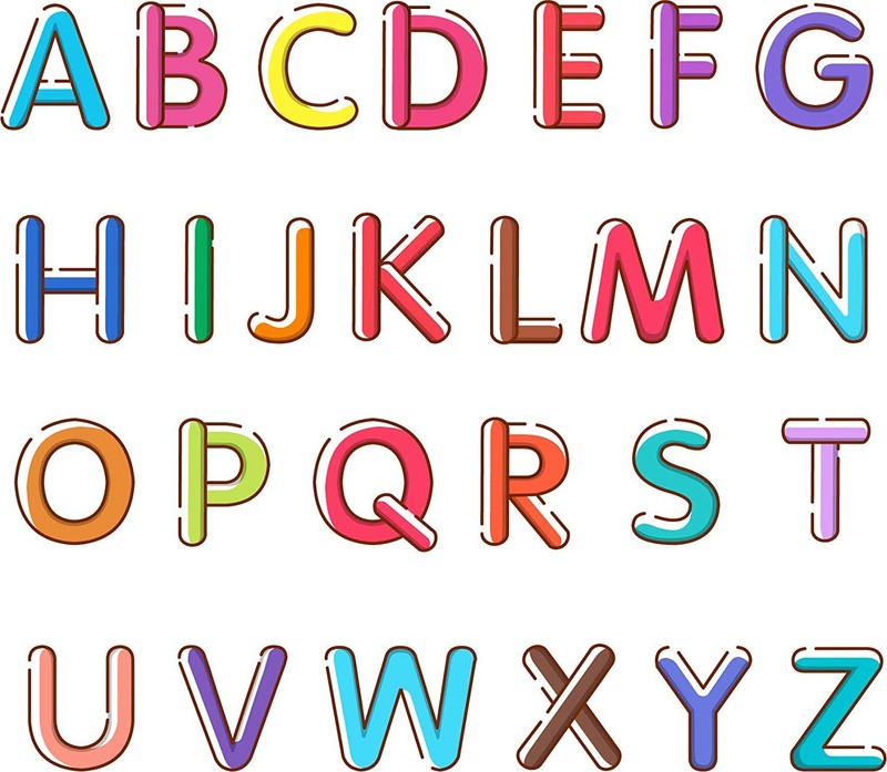 Alphabet ABC Baby Nursery Peel & Stick Wall Art Sticker Decals Kids Nursery Room