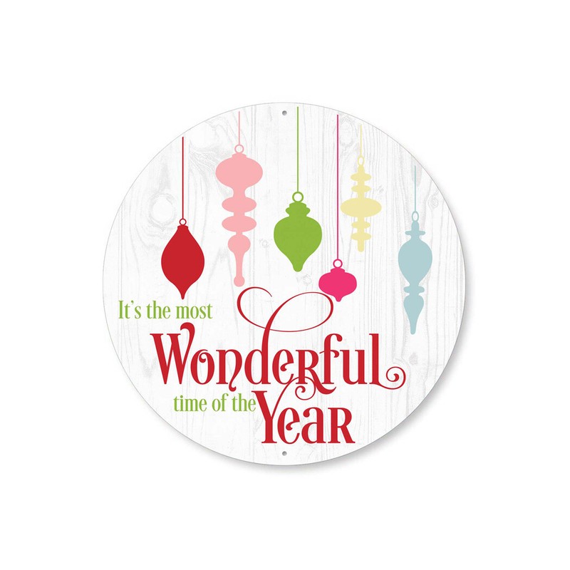 Its The Most Wonderful Time Of The Year Christmas Metal Sign