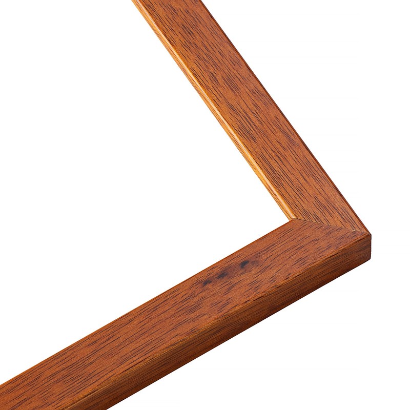 4x4 In Honey Brown Real Wood Picture Frame Width 0.75 inches | Interior Frame De gallery