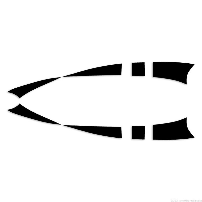 Pinstripe Set Pair – Decal Sticker – Multiple Colors & Sizes – ebn7445