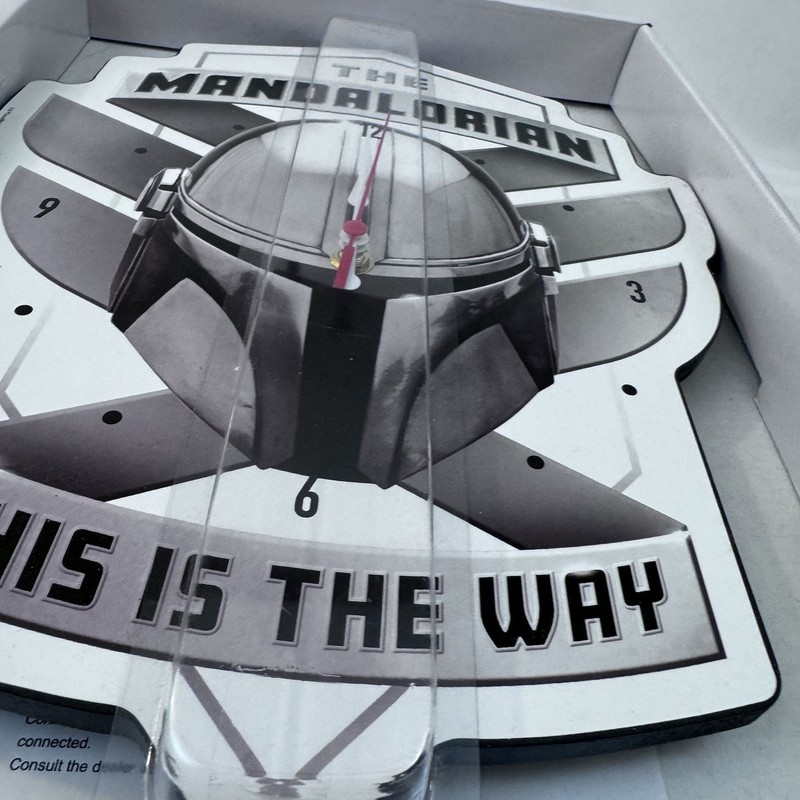 Officially Licensed Star Wars The Mandalorian This Is The Way Hanging Wall Clock gallery
