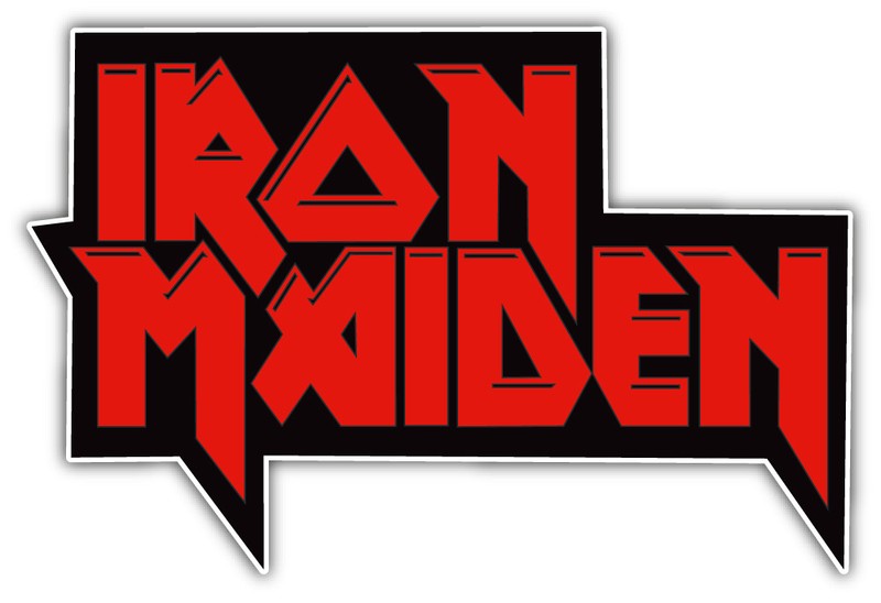Iron Maiden Logo Sticker Car Bumper Decal – 3”, 5”, 6” or 8”