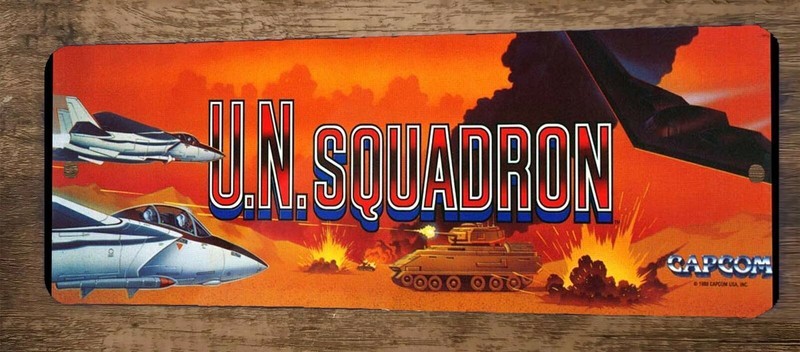 UN Squadron Video Game 4×12 Metal Wall Sign Arcade