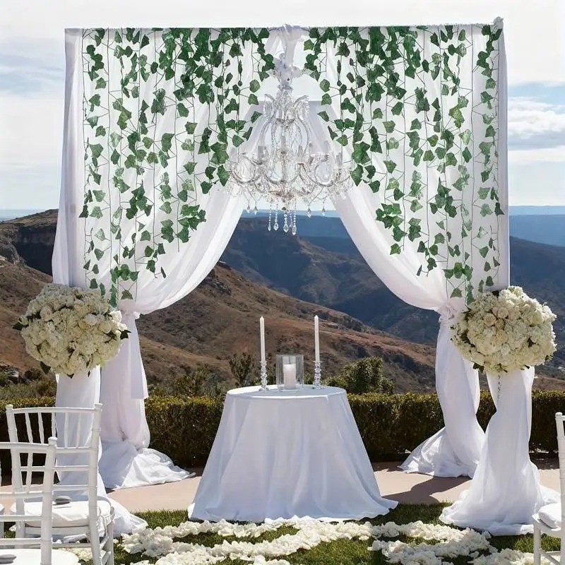 24PCS Artificial Ivy Garland 19M Green Vine Wall Decor Wedding Party Home Decora gallery