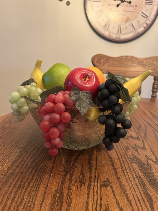 Faux Fruit (Lot) Peaches Apples Bananas Grapes Etc. (Bowl not included.) VTG