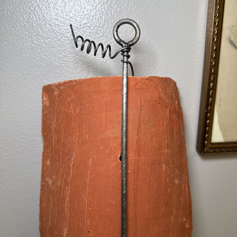 Rustic Terracotta Roof Tile Wall Candle Sconce 16” Tuscan Spanish Hacienda Decor gallery