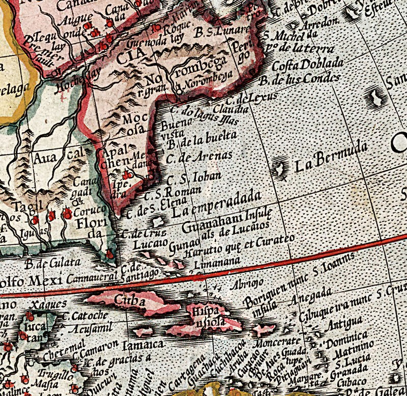 1623 Map of Americas Mercator Hondius Wall Art Poster Print Decor Vintage Style gallery