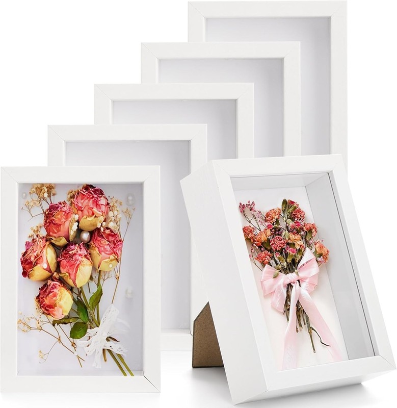 4x6 Shadow Box Picture Frames with Removable Hardware for Vertical or Horizontal gallery