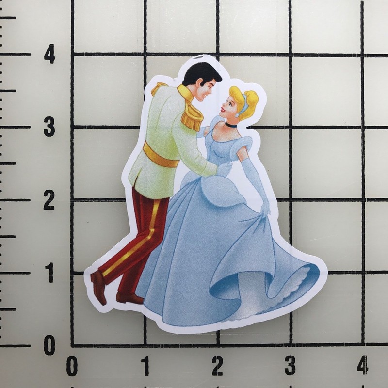 Princess Cinderella 4″ Tall Vinyl Decal Sticker BOGO