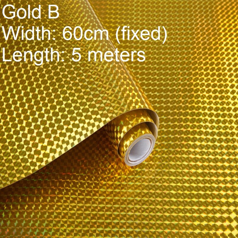5M Self Adhesive Wallpaper Aluminum Foil Tile Sticker Home Kitchen Oil Proof New gallery
